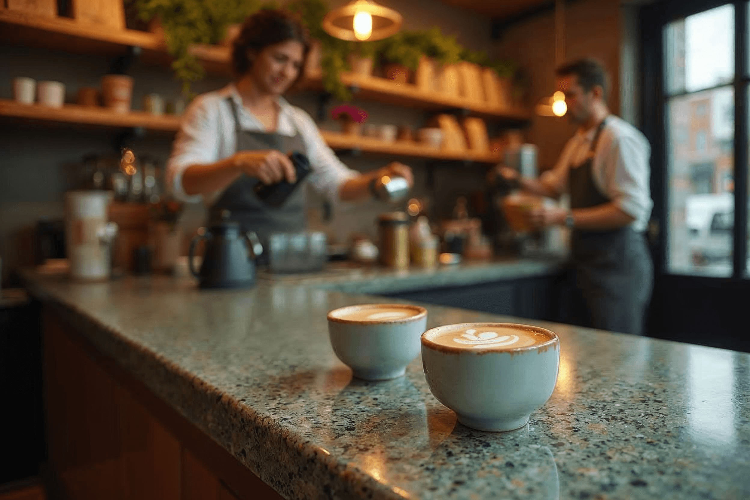 Member café with specialty coffee