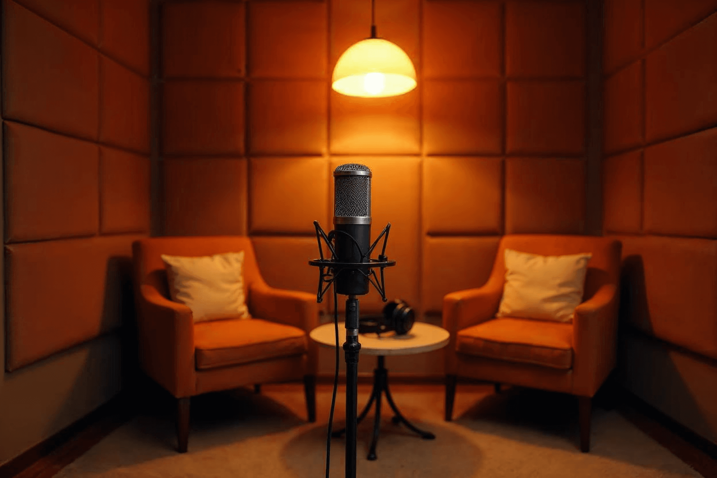 Podcast recording studio